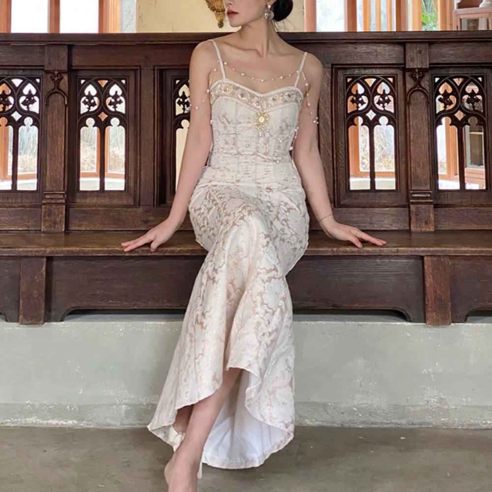 😍 Sybil Baroque Pearl Mermaid Dress NWT* 💥